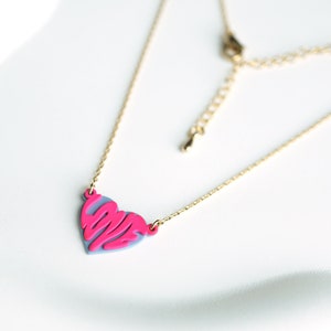 Collar de corazón. Collar de amor. Regalo de novia. Collar retro. Dama de honor. Regalo de mamá. Collar de amistad. Colgante de amor. Collar de letras.