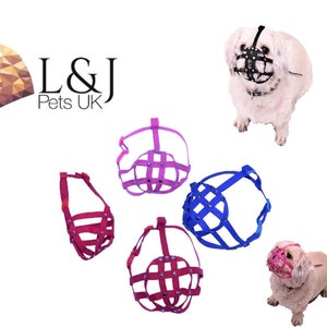 Mocny nylonowy kaganiec dla psa | Shih Tzu i inne psy o płaskim pysku i krótkim pysku | Pies, Bezpieczeństwo publiczne | Szkolenie behawioralne, Dostępne wszystkie kolory