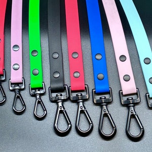 Polymer Dog Lead | Strong Webbing with Waterproof Rubber Coating | Sizes from S to L | All colours available