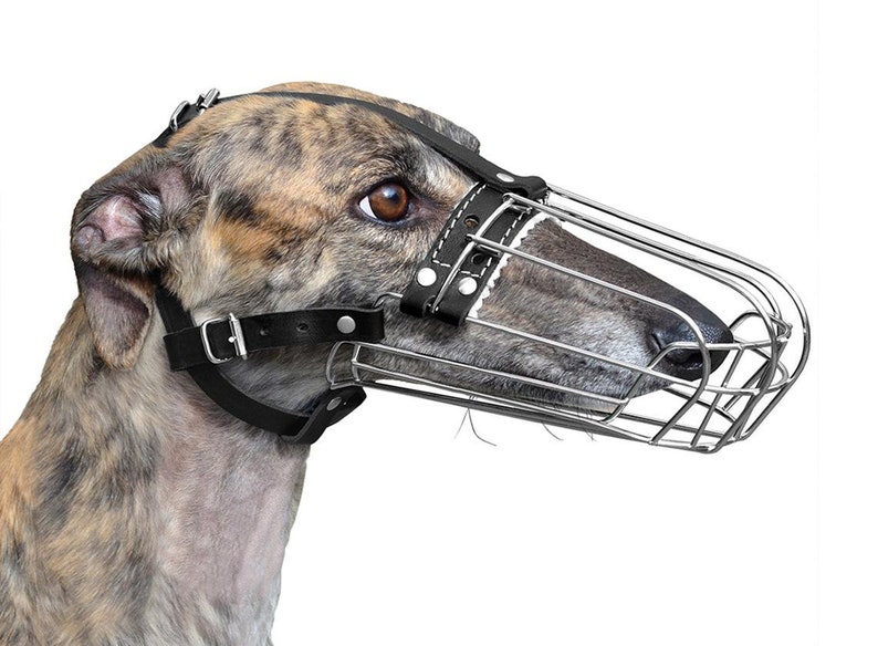 New Metal STRONG Wire Basket Dog Muzzle for Collie and similar dogs 3D