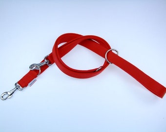Multi-functional double ended lead Police Style Adjustable Dog Training Lead Lightweight Soft & Durable