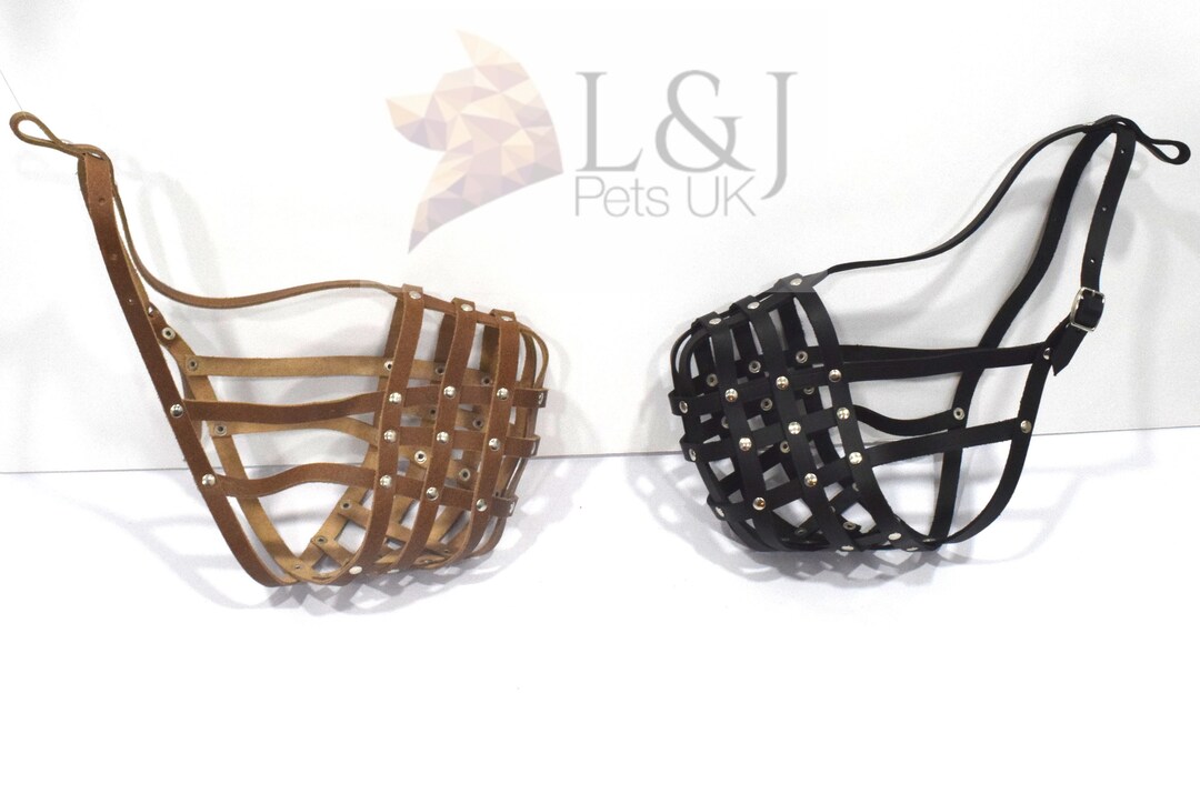 Light Leather Dog Muzzle for Shar Pei and Other Similar Snouts Etsy