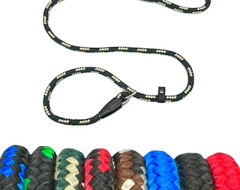 Duo lead All in one Slip lead or Halter & Head Collar professional figure of 8 dog training lead Anti-pull Small to Large Dogs 3 sizes Thick