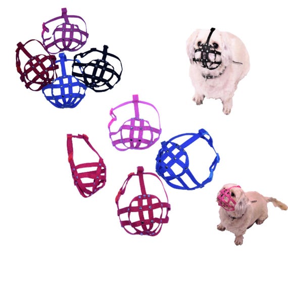 Museruola Per Cani Naso Corto - Rete Traspirante Per Bulldog Francese, Carlino E Shih Tzu - Foto 8