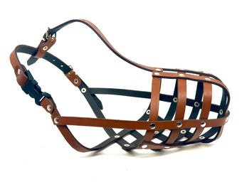 Leather dog muzzle Doberman Pinscher and Other similar snouts