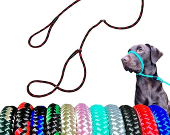 Anti Pull Lead Figure 8 Head Collar One Size Fits All Super Soft Braided Nylon Comfortable Make Your Walks Enjoyable Instructions Included