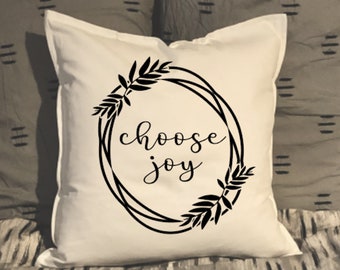 Choose Joy Pillow Etsy