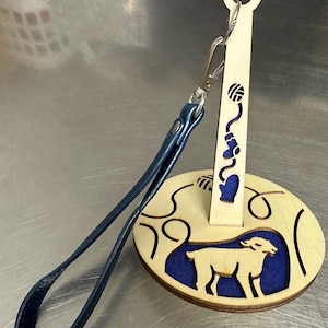 Porta-hilos con correa de muñeca portátil Oveja