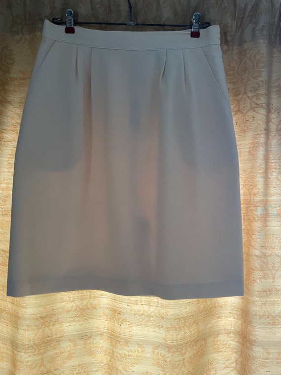 Ivory wool skirt