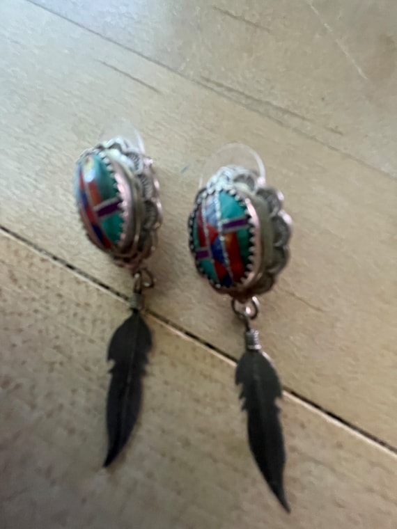 Sterling Silver Southwestern Earrings