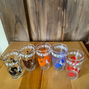 Vintage Swanky Swigs Juice Glasses