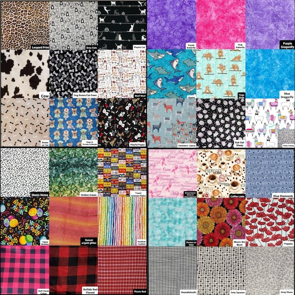 NoT 4 Sale FABRIC CHOICES for CUSTOM Made Items Stethoscope Cover, Pet Bandana, Scrunchies, Hugs (Spa neck Wraps) & More