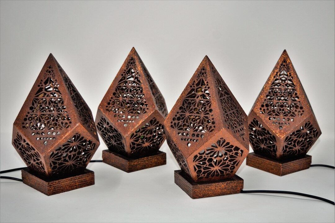 Bohemian Style Table Lamps Night Desk USB Lamps Etsy