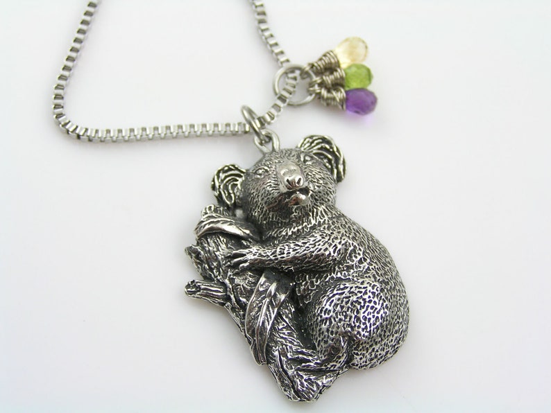 N2125 Koala Necklace Koala Ornament Koala Jewelry Animal Lover Gift Chunky Handmade Necklace Koala Bear Australian Sellers