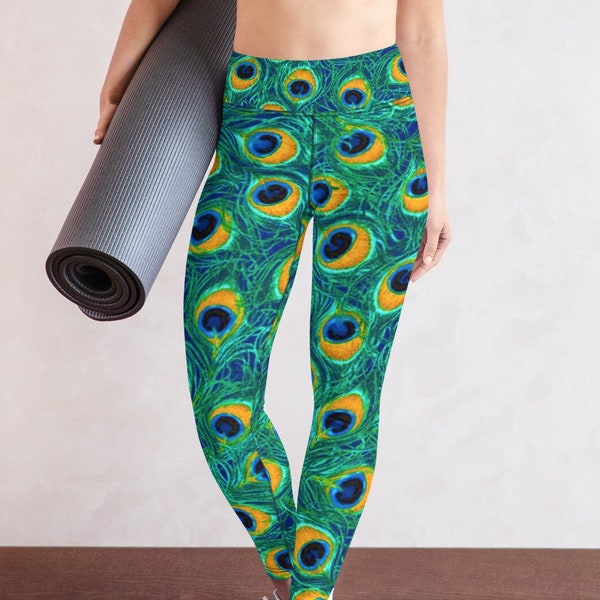 Feather Raindrop Sports Leggings main image 1