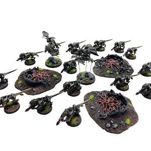 Terreno Warhammer 40K Tiranide – Nido Di Deposizione Uova, Dipinto E Assemblaggiato
