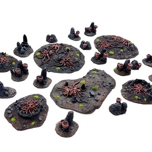 Décor Warhammer 40k - Infestation Tyranid Peinte à La Main - Games Workshop
