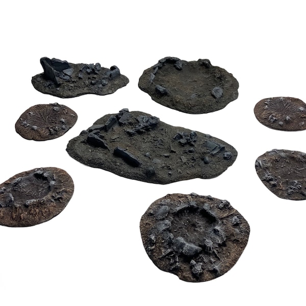 Warhammer Horus Hersey 30k / 40k Army/ Battlefield Terrain Ruins and Craters Mix