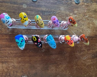 Hand Painted Eeveelution Press On Nails