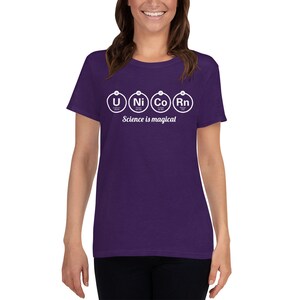 Unicorn Periodic Table - Science is magical - Ladies T-Shirt