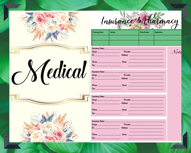 6 Medical Printable Pages - Etsy