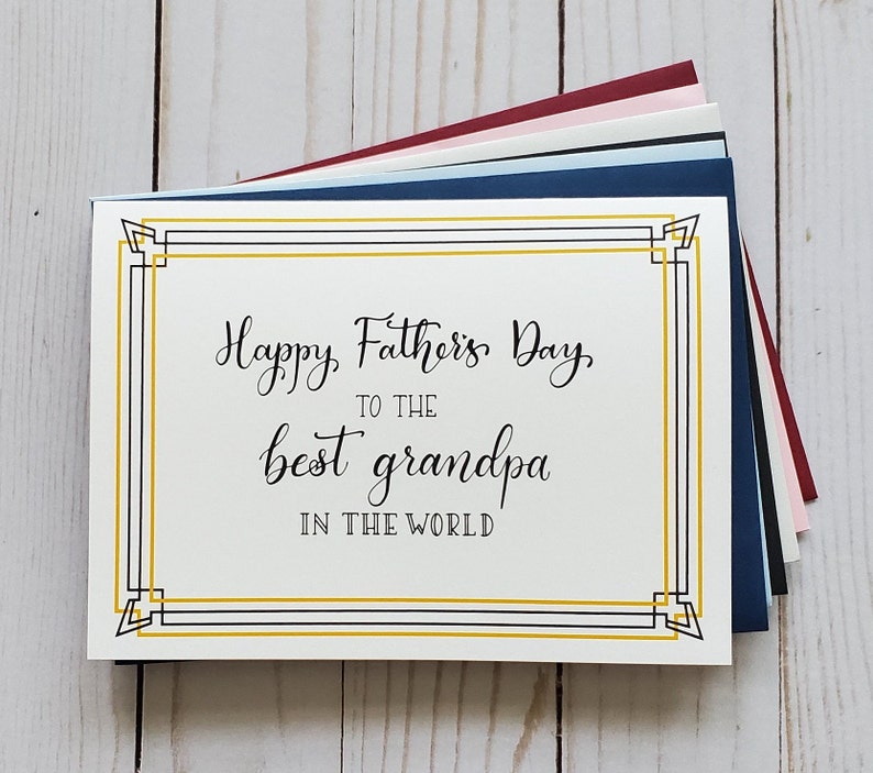 Download Fathers Day Card for Grandpa Happy Fathers Day Card for | Etsy