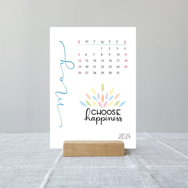 2024 2025 Calendar for 12 Months, Choose start month, Inspirational, Optional Stand, Gift for Grad, Academic Year Calendar, Gift for Dad