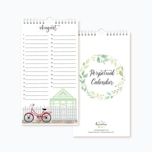 Perpetual Birthday Calendar | Wall Calendar | Celebration Calendar | Anniversary Calendar | Birthday Gift | Mother&#39;s day | New Home Gift