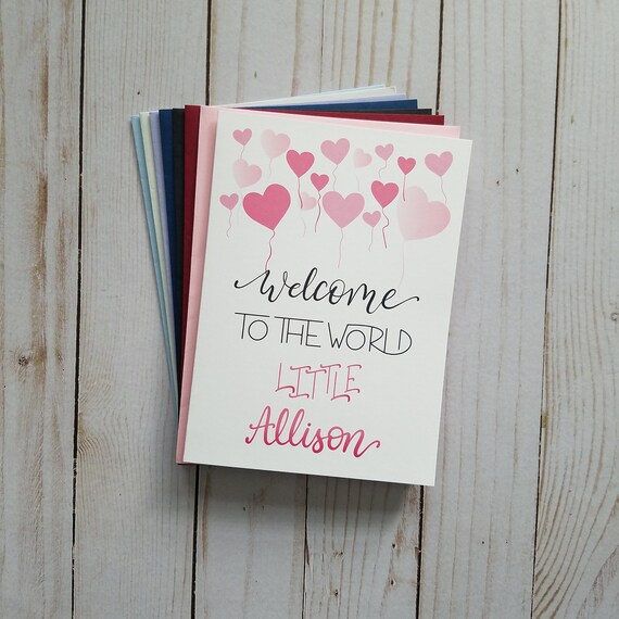 etsy baby shower cards