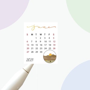 2024 2025 Monthly Calendar Stickers for 12 months, Choose start month, Sunday or Monday start, Academic Year Calendar