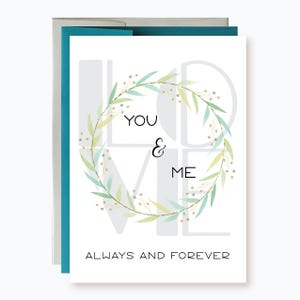 You and Me Love card for Anniversary, Love Card for Wedding Anniversary