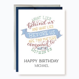 Personalized Inspirational Birthday card, Birthday Card for daughter,  Card for son, Birthday card for Grandson, Card for Granddaughter