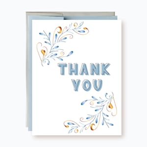 Thank You Cards bundle of 8, Appreciation Card, Wedding Thank you, Floral Thank You, Bridal Shower Thank You, Thank You Card Baby Shower
