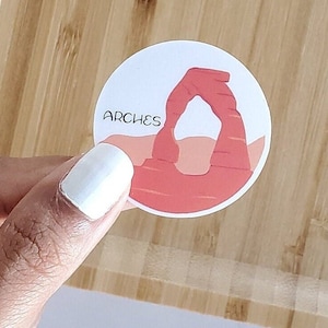 Mini Arches National Park Waterproof sticker | 1.5 x 1.5 inch