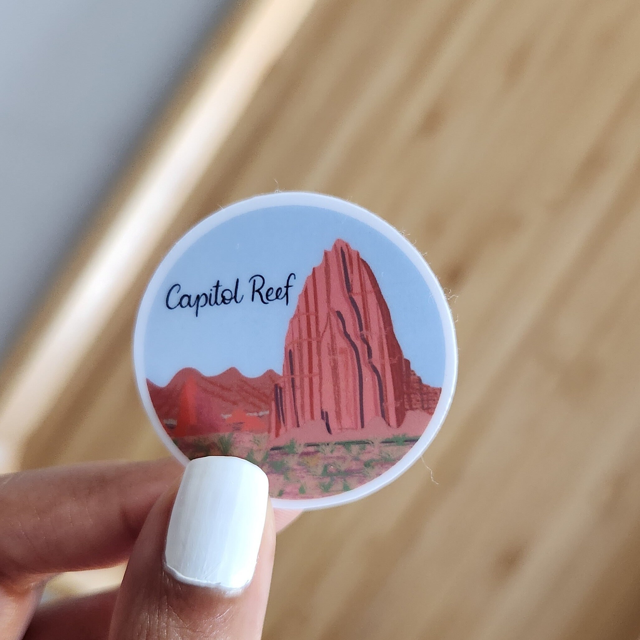 Capitol Reef National Park Sticker: Utah Canyons Waterproof, 1.5 X 1.5 ...