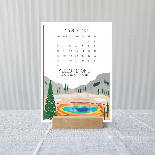 National Parks Calendar 2025 Etsy