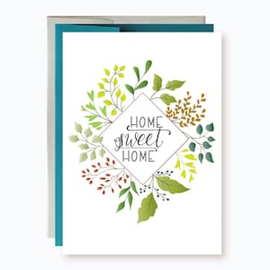 Housewarming Card, Home Sweet Home Card, Congratulations New Home,  New House Card, New Home Greeting Card, Moving Card
