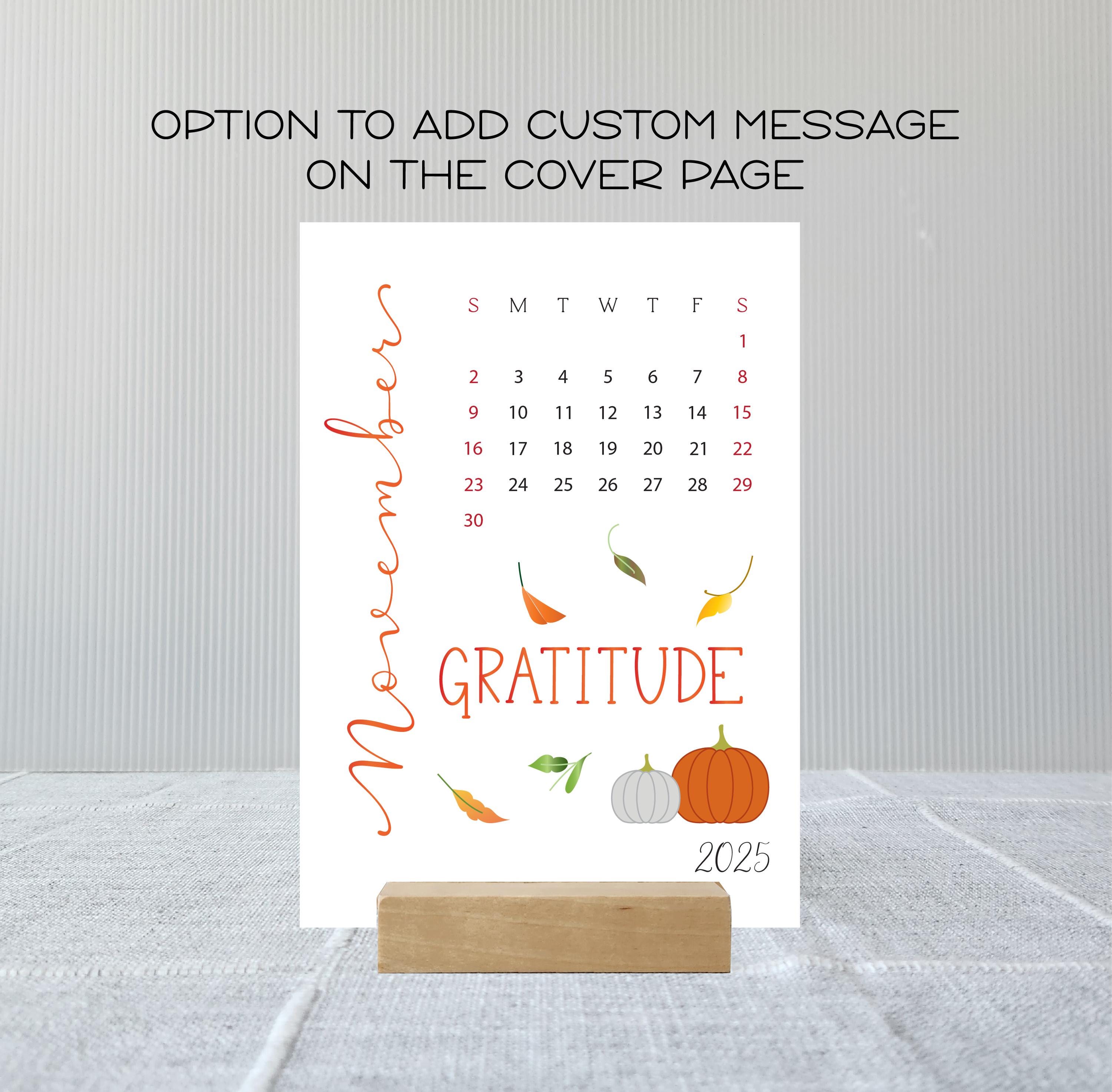 2025 2026 Desk Calendar, Optional stand, Choose start month, Motivational, Inspiring, Graduation Gift, Teacher Gift, Seasonal Calendar