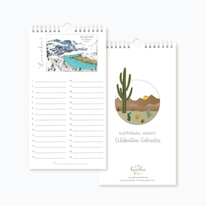 Perpetual Birthday Calendar | National Parks Celebration Calendar | Anniversary Calendar | Birthday Gift | Mother's Day Gift | New home Gift