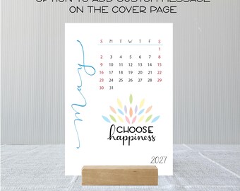 2027 Desk Calendar: Inspirational, Motivational - Optional Stand