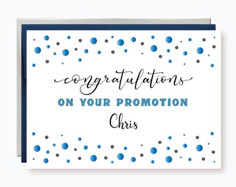 Personalized Congratulations on your promotion Card, Custom Card for coworker