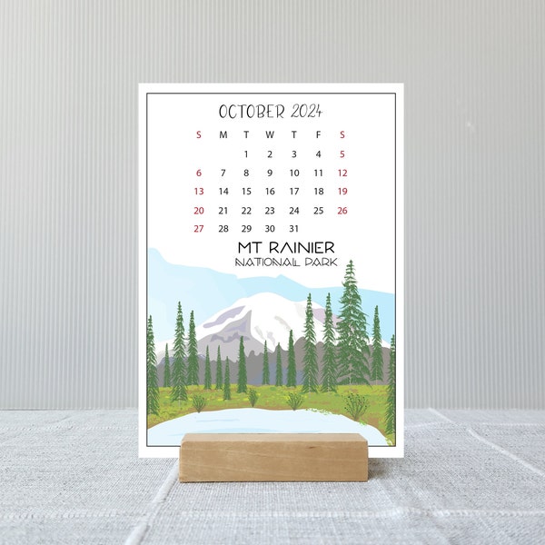 National Parks of the West | 2024 2025 Calendar for 12 months | Choose start month | Gift for Dad | Gift for Grad | Academic Year Calendar