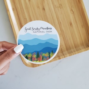 Great Smoky Mountains National Park Waterproof sticker, 3x3 inch