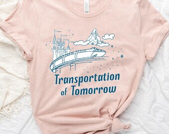 Disney Monorail Shirt, Transportation of Tomorrow T-Shirt, Matching Family Disney Shirt, Vintage Disney T-Shirt, Retro Disney Unisex t-shirt