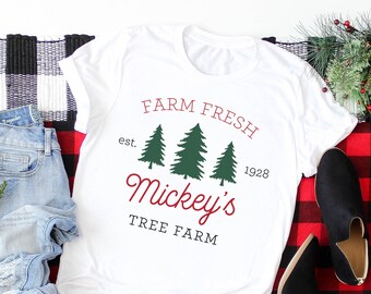 Disney Christmas Shirt, Mickey's Very Merry Christmas Party Shirt, Mickey's Tree Farm Unisex TShirt, Matching Disney Family Shirts, Couple