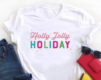 Christmas Holly Jolly Holiday Short-Sleeve Unisex T-Shirt, Mickey's Very Merry Christmas Party, Matching Theme Park TShirts