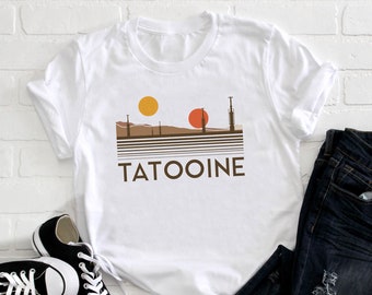 Tatooine Star Wars Inspired Unisex T-Shirt, Galaxy's Edge Shirt, Matching Disney Family Vacation Shirts, Disney Couple Shirt, Batuu