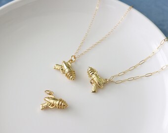 Toy Story Inspired Astro Blaster Necklace, Minimal Theme Park Necklace, Dainty Chain, Subtle Disney Inspired Jewelry, Ray Gun Necklace