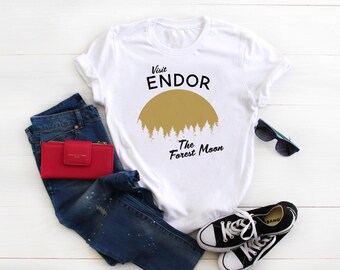 Star Wars Inspired Shirt, Visit Endor TShirt, The Forest Moon | Star Wars Galaxy's Edge T-Shirt