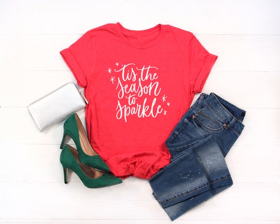 Disney Christmas Shirt, 'Tis the Season to Sparkle Unisex T-Shirt, Mickey's Very Merry Christmas Party Shirt, Cute Christmas Shirt